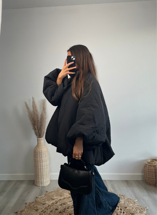 Pufferjas jas zwart