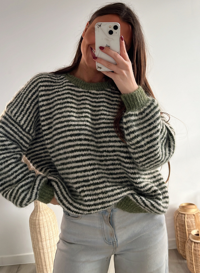 YARA - Trui Olijfgroen