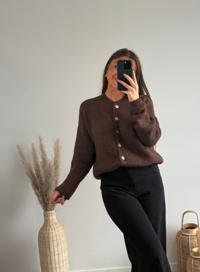 EVA - Cardigan Choco