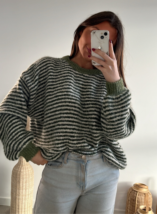 YARA - Trui Olijfgroen