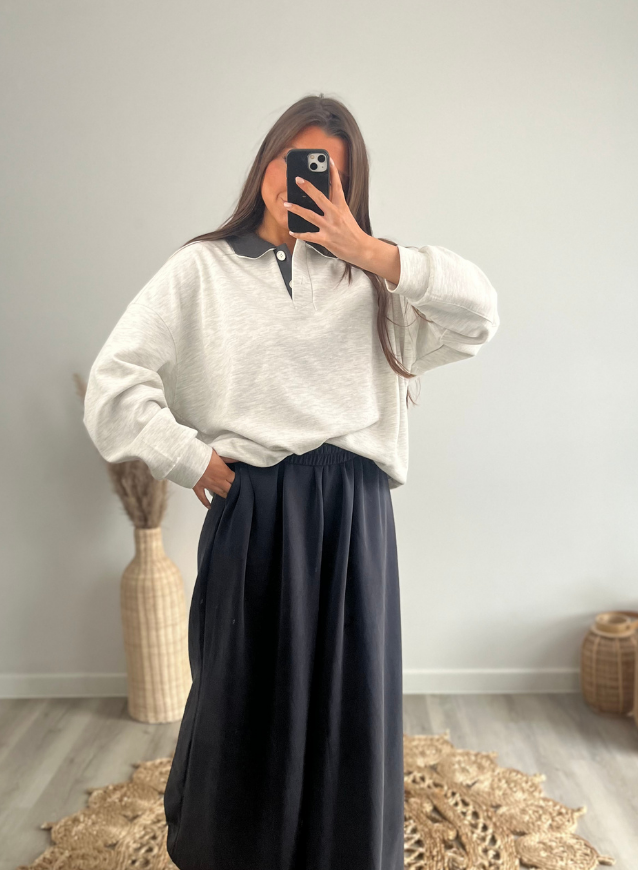 LIZZY - Sweater Grijs