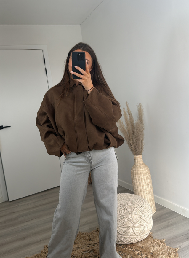 Suède jacket choco