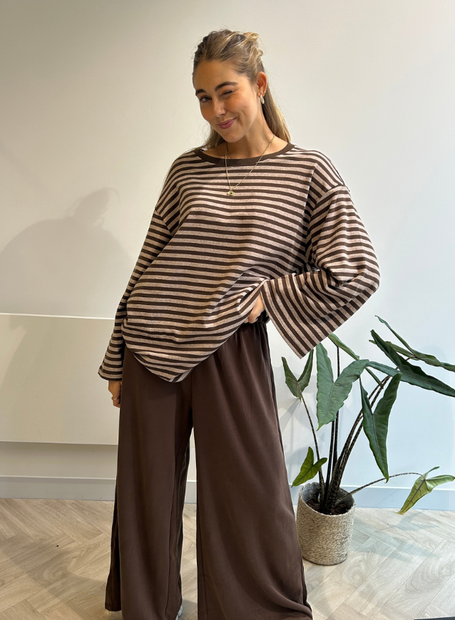 JUNE - Oversized Striped Shirt