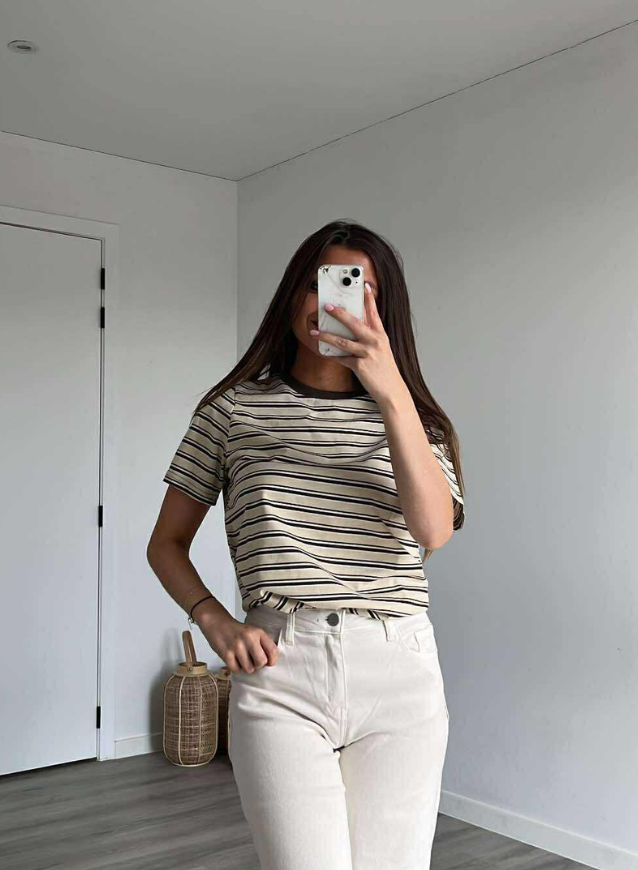 JOYCE - Gestreepte T-shirt