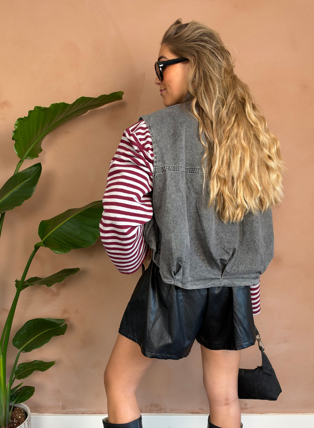 LEXIE - Jeansvest Grey