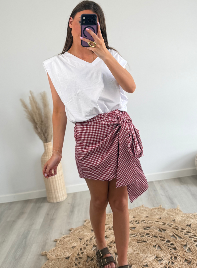Vichy Skort Red