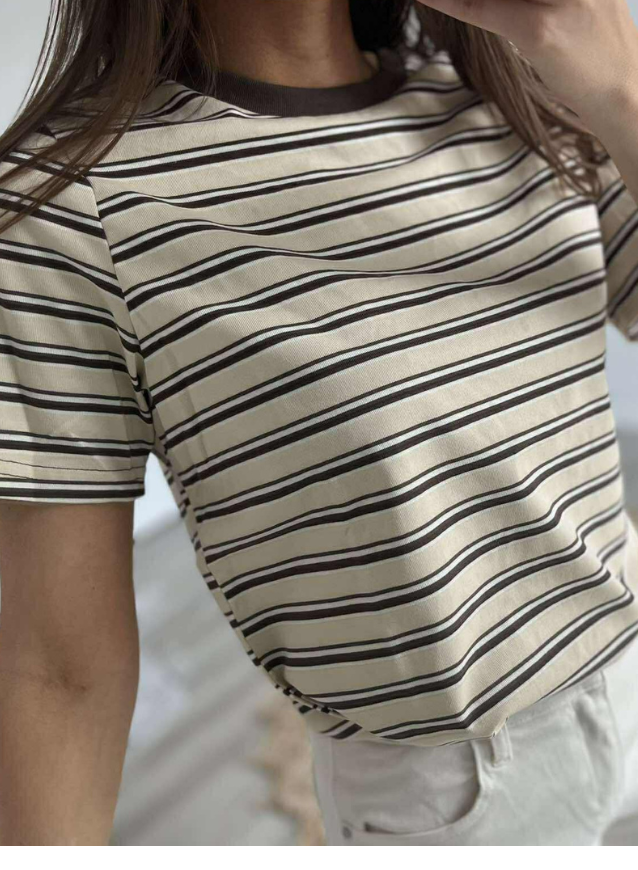 JOYCE - Gestreepte T-shirt