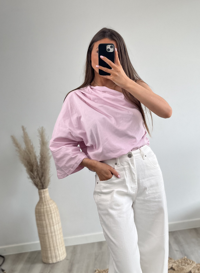 Off- Shoulder top Pink