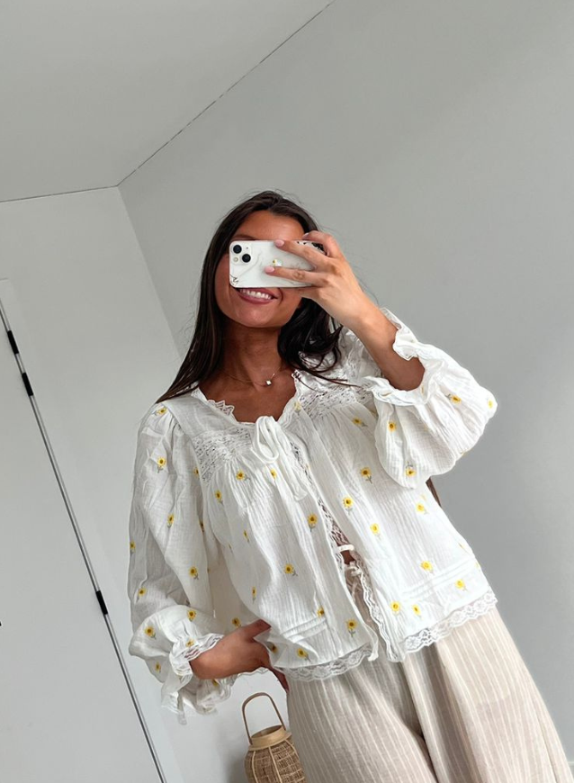 JESSICA - Blousje Zonnebloempjes