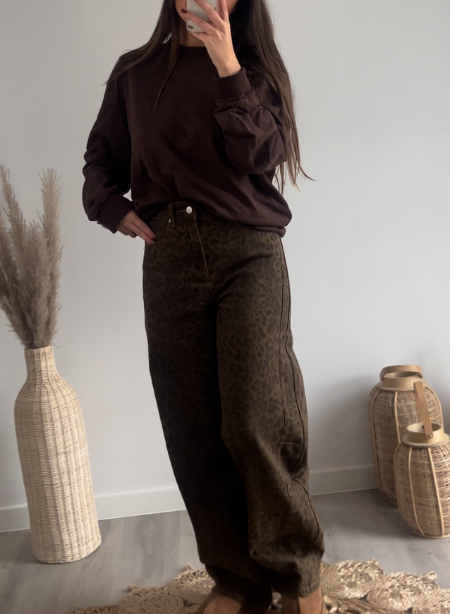 JUNA - Leopard Jeans