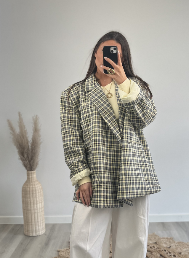 MIRA - Oversized Blazer Yellow