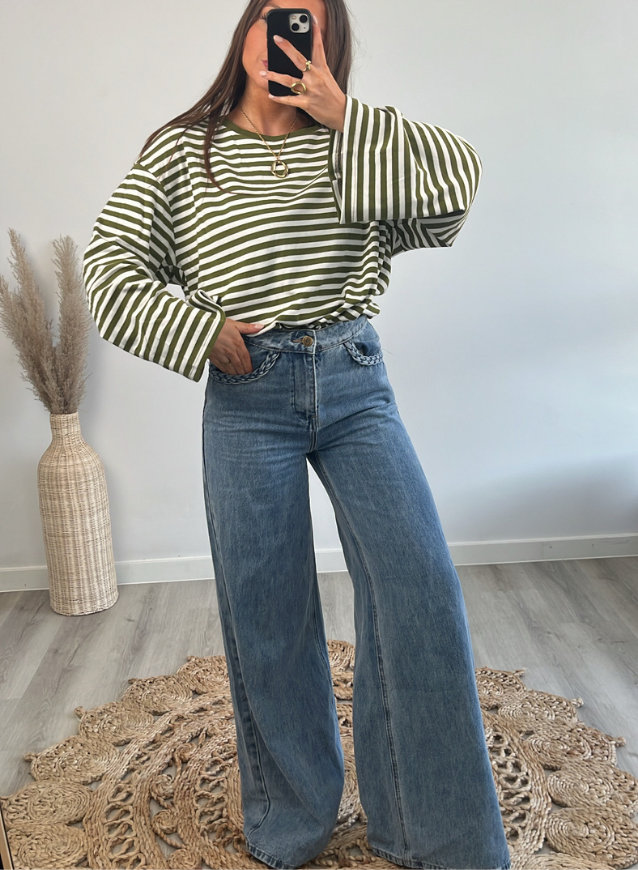 Striped Longsleeve Olive