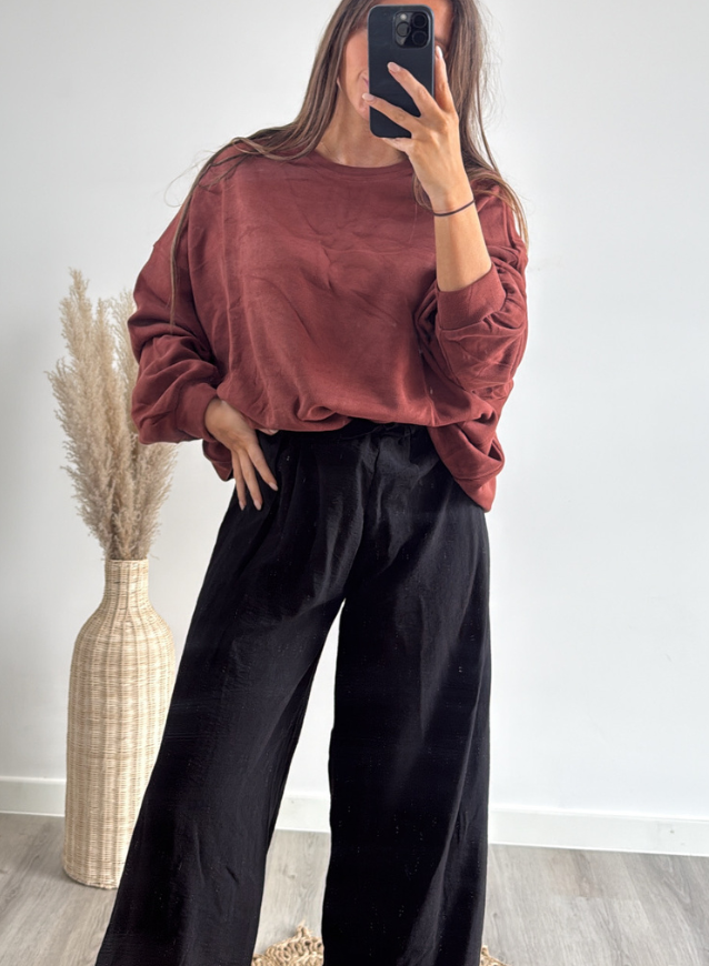 ELLA - Trui Roestkleur