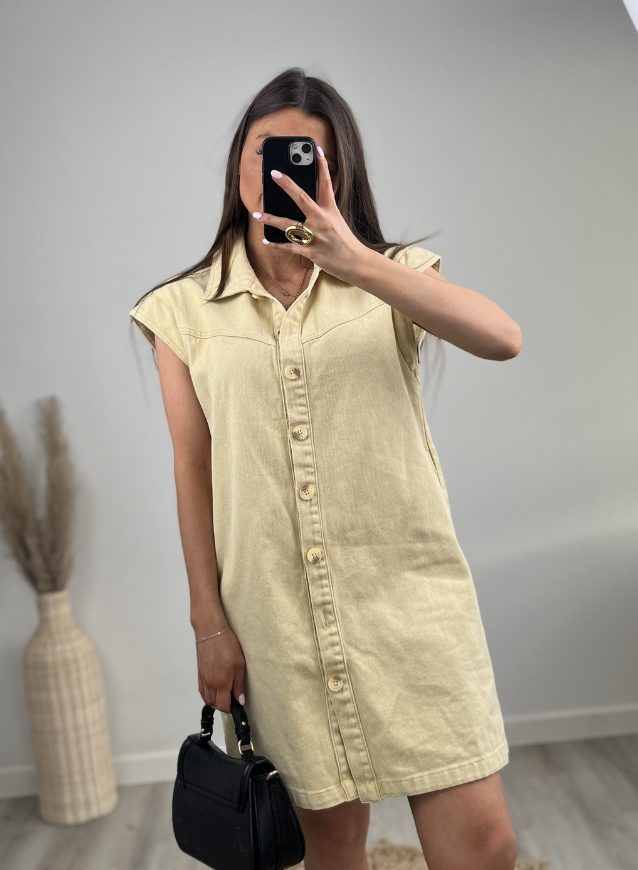 INDY - Jeanskleid Gelb