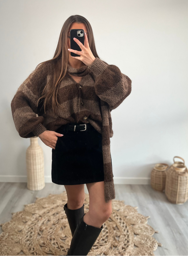 JAZZ - Cardigan + sjaal