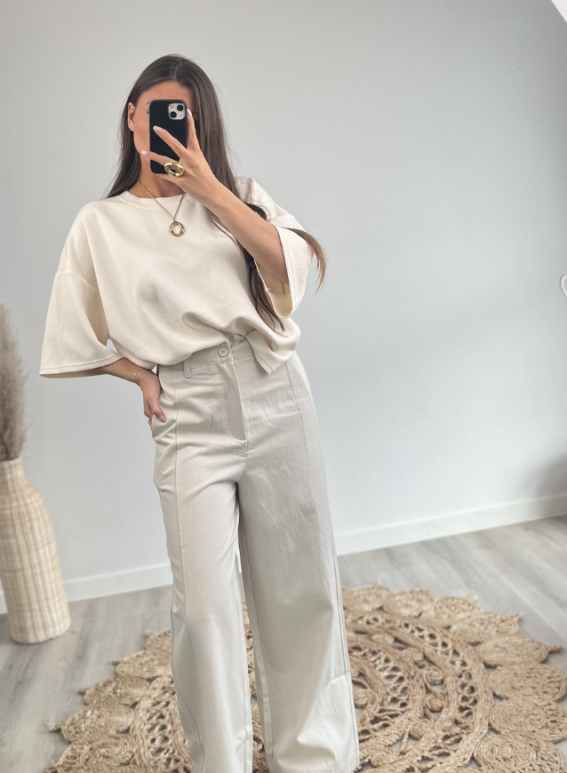 Beige Pants straight