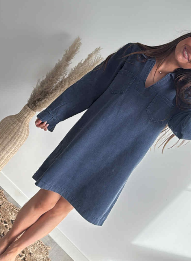 Mirte - Jeanskleedje navy