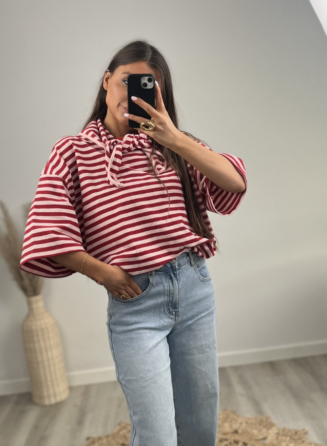 BEA - Shirt Rood incl sjaaltje