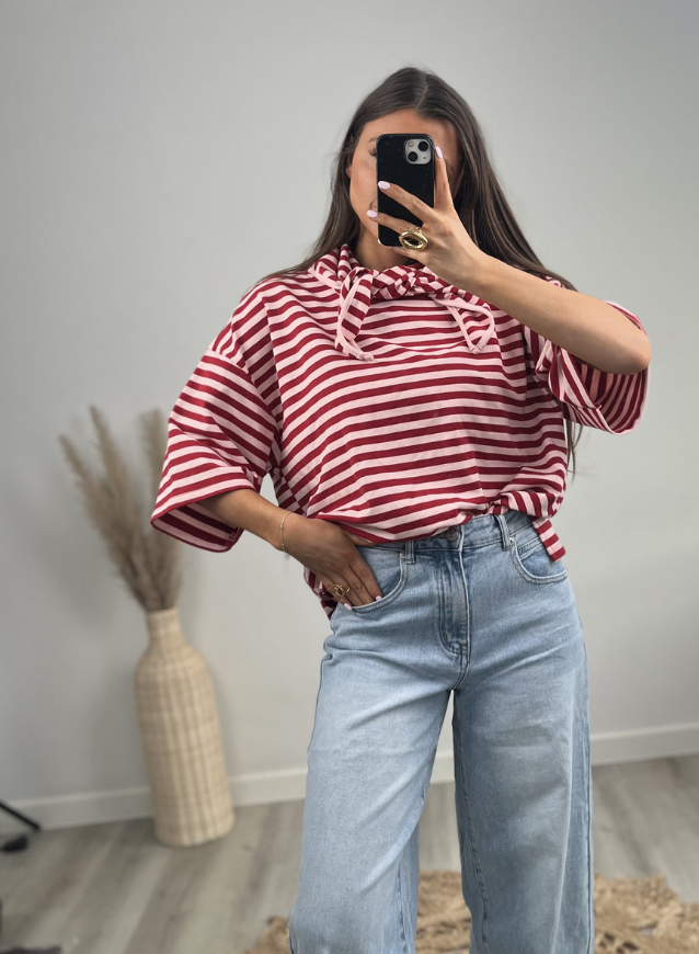 BEA - Shirt Rood incl sjaaltje