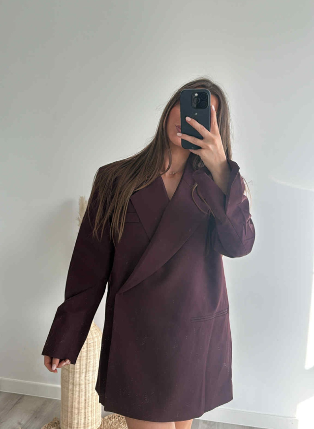 LISE - Blazer Bordeaux