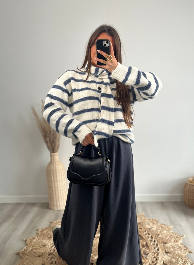 SYLVIE - Broek Grijs