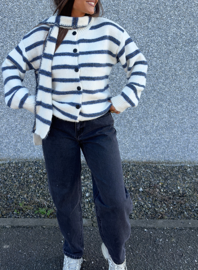 MONA - Cardigan + sjaal