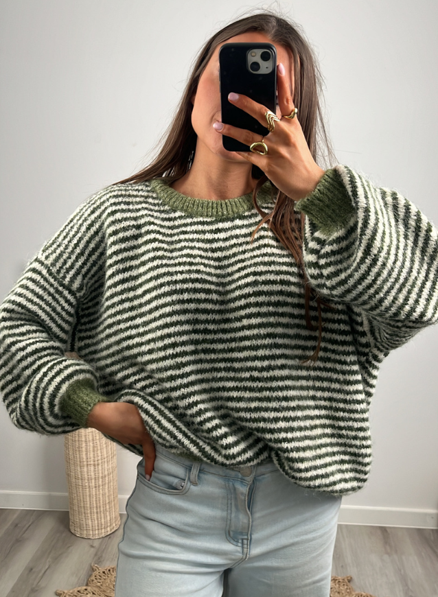 YARA - Trui Olijfgroen