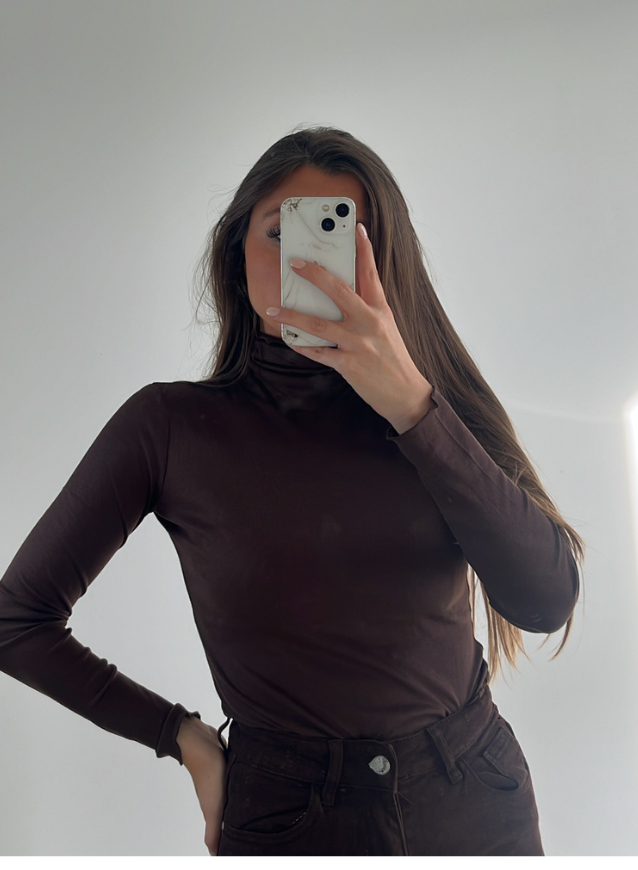 MAYA - Coltop Chocoladebruin