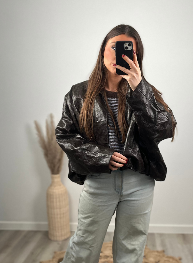 Leather Jacket Brown