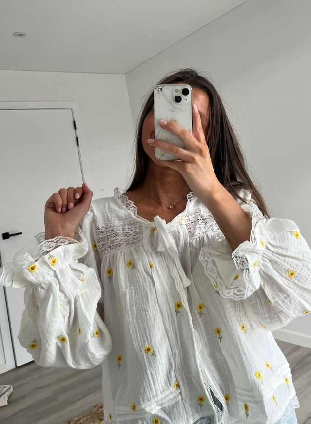 JESSICA - Blousje Zonnebloempjes