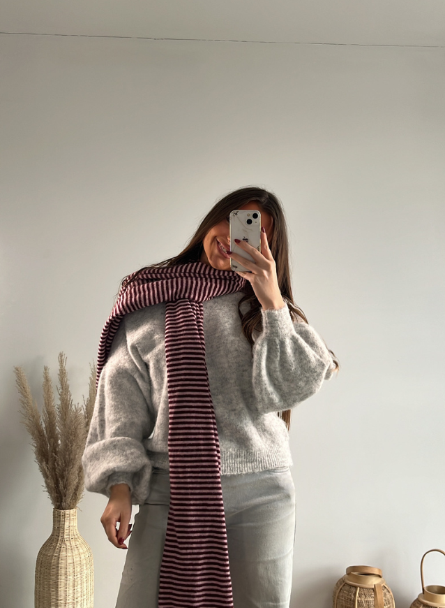 Sjaal Cashmere Bordeaux