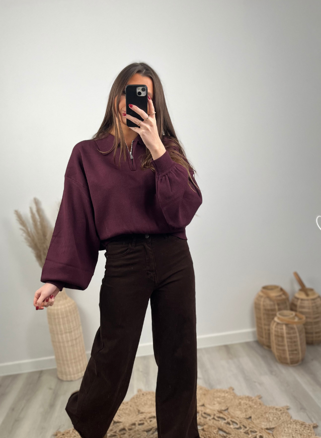 NELLE - Sweater Bordeaux