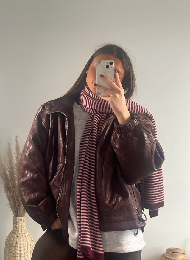 Sjaal Cashmere Bordeaux