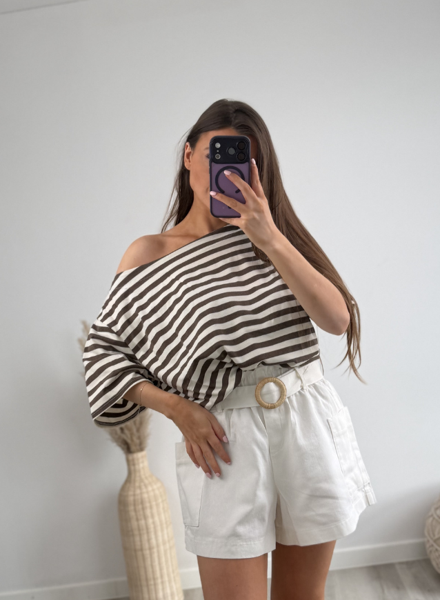 Off-Shoulder Top Choco