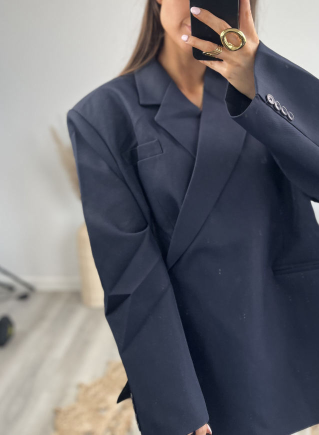 MIRA - Oversized Blazer Marine