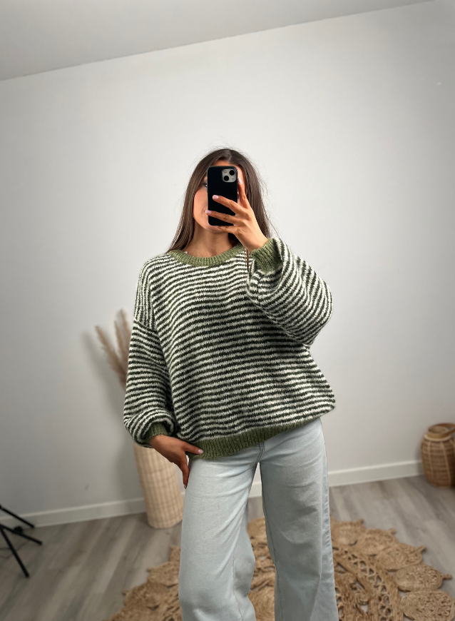 YARA - Trui Olijfgroen