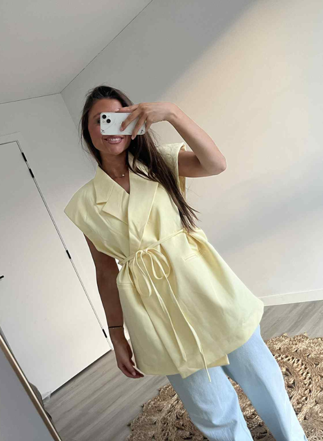 NINA - Blazer(jurk) geel