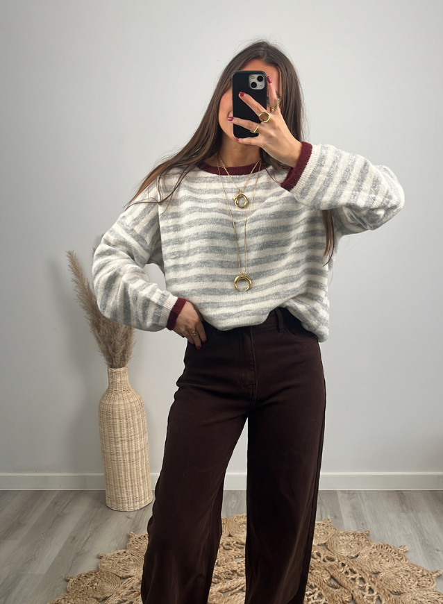 LEONIE - Striped Knit