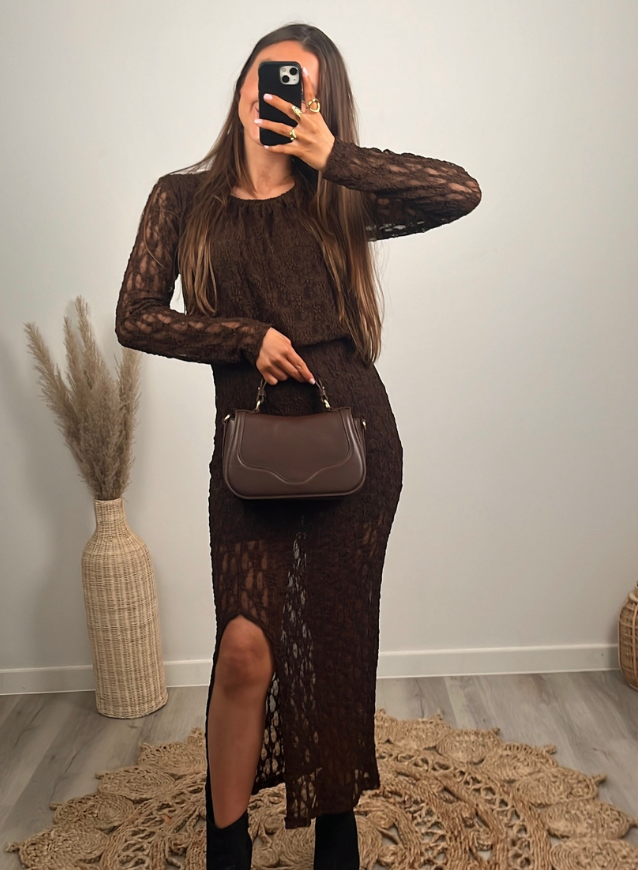 GRACE - Jurk Kant Choco