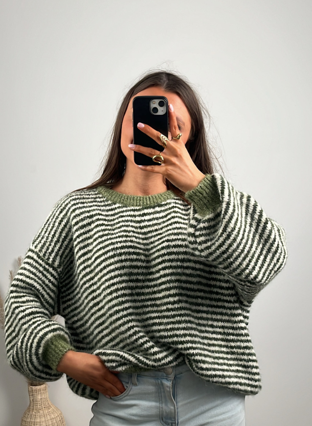 YARA - Trui Olijfgroen