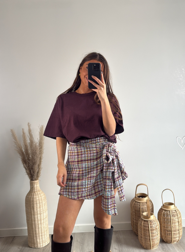 NOOR - T-shirt Burgundy