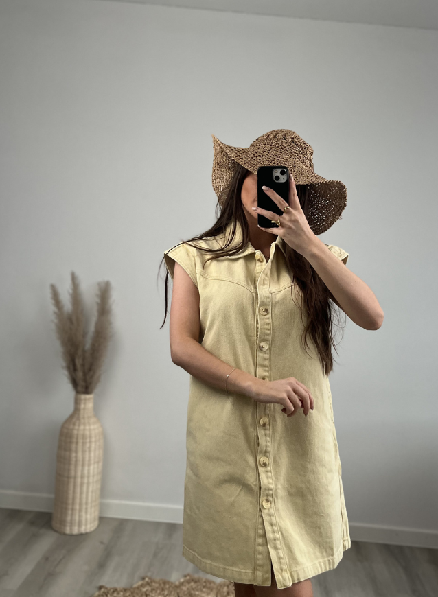 INDY - Jeanskleid Gelb