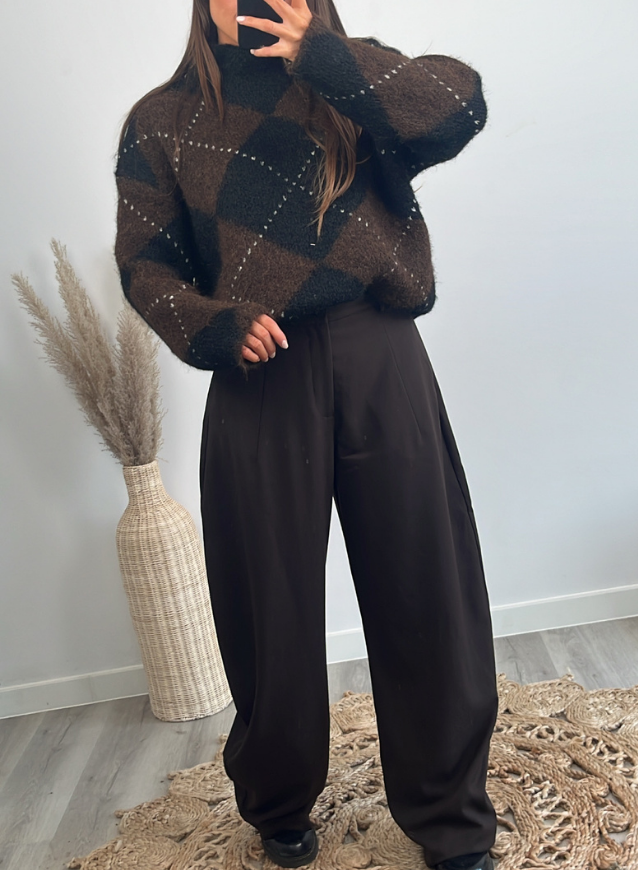 Classy Balloon Pant Brown