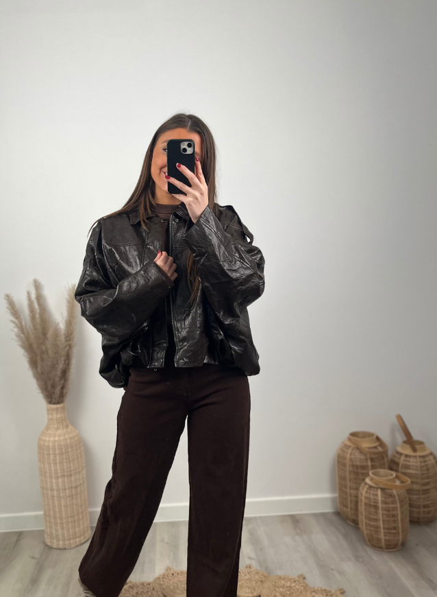 Leather Jacket Brown