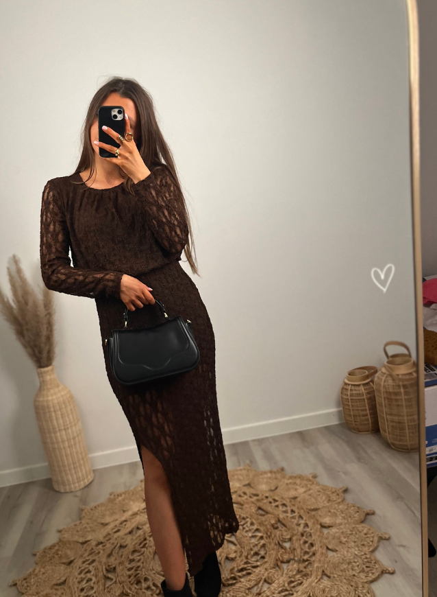 GRACE - Jurk Kant Choco