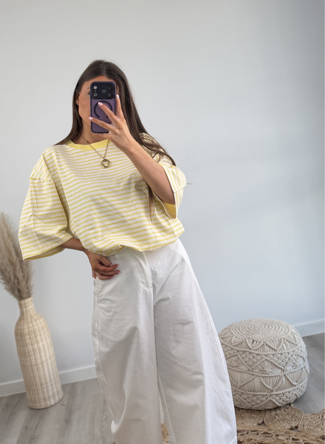 Striped Yellow Shirt