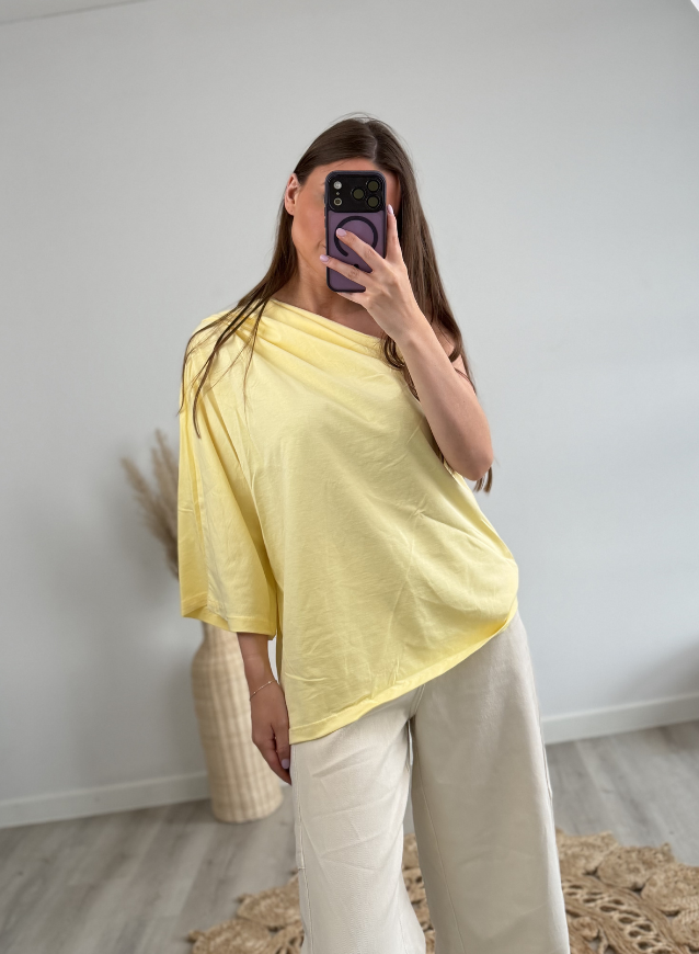 One- shoulder top Yellow