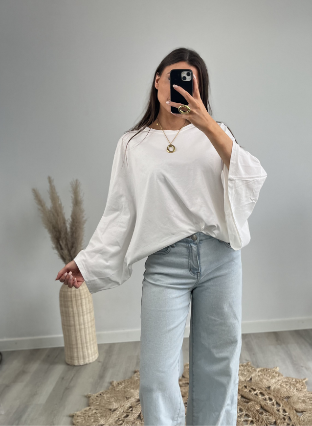 INDY - Oversized Shirt Wit