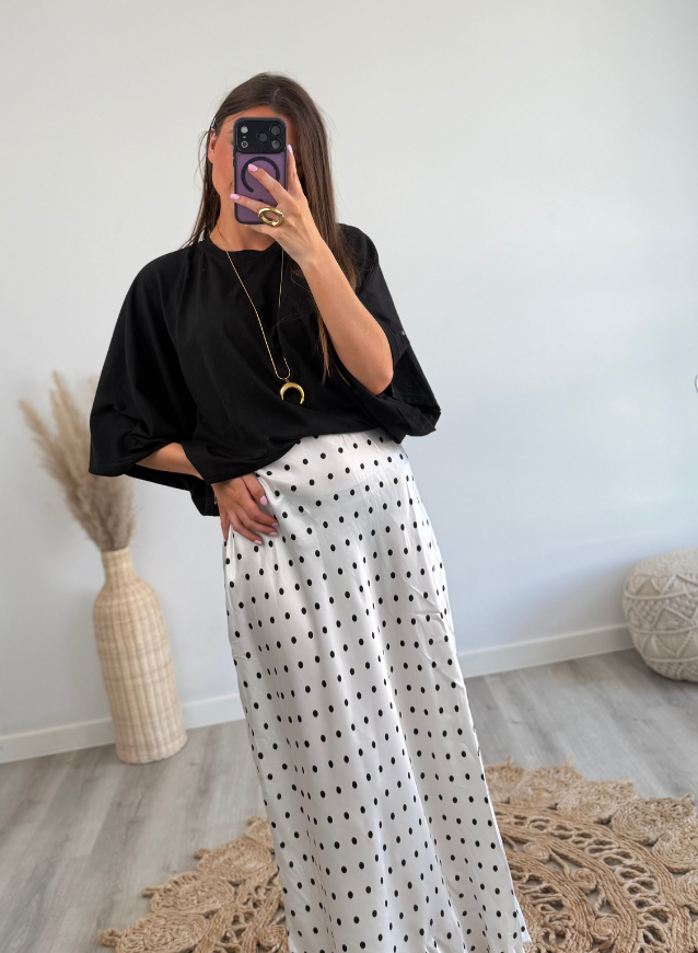 Polkadot Rok Wit
