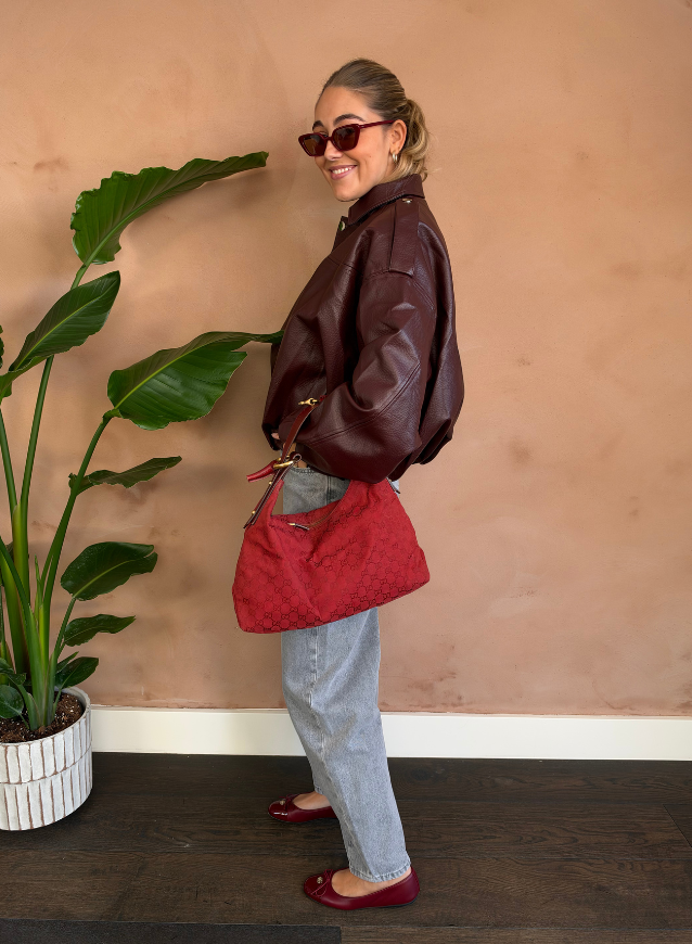 ELENA - PU Jas Bordeaux